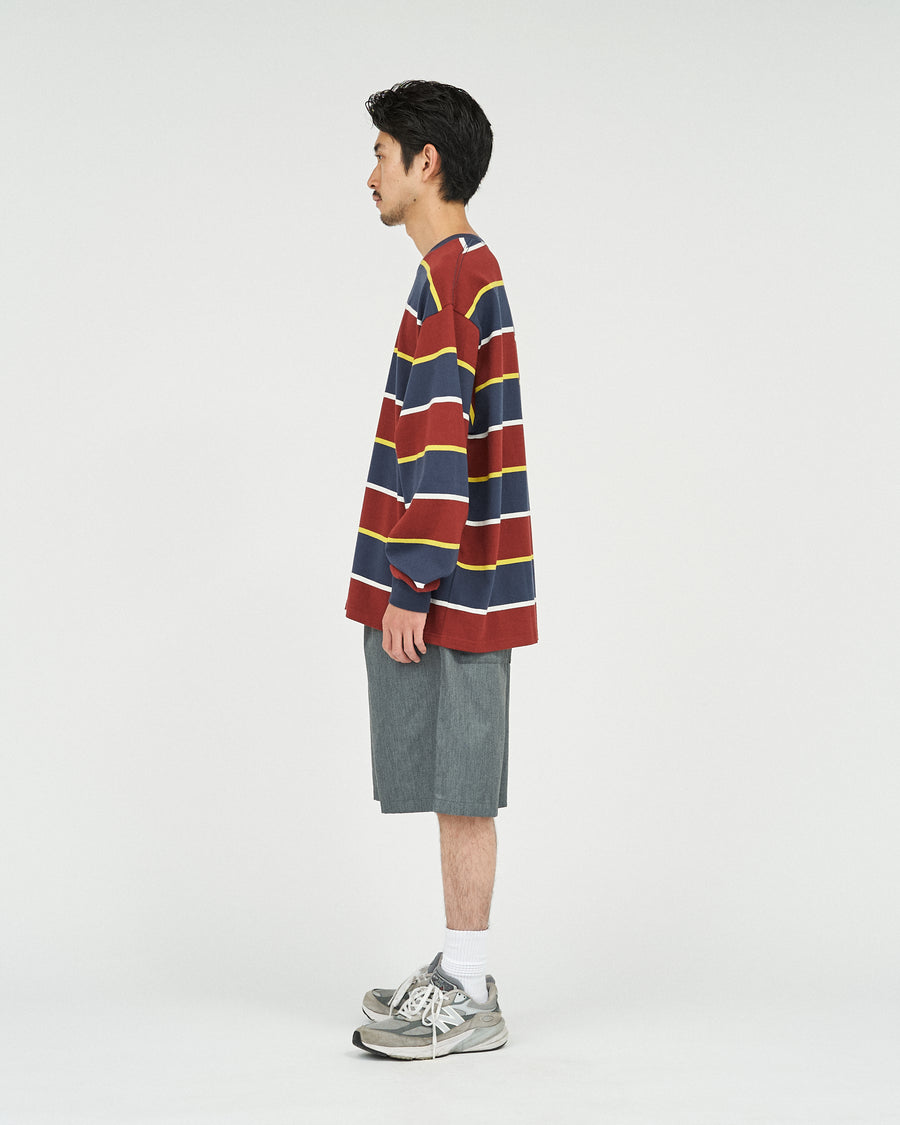 MULTI BORDER L/S TEE