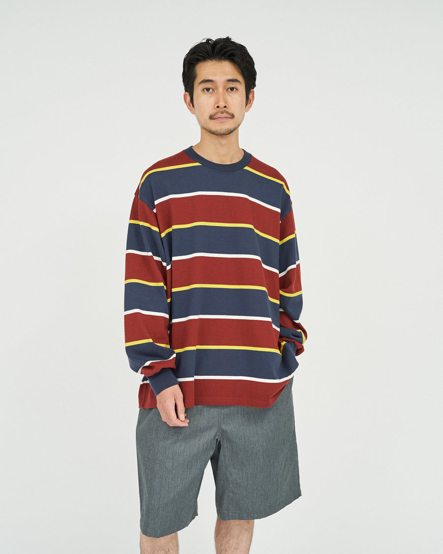 MULTI BORDER L/S TEE