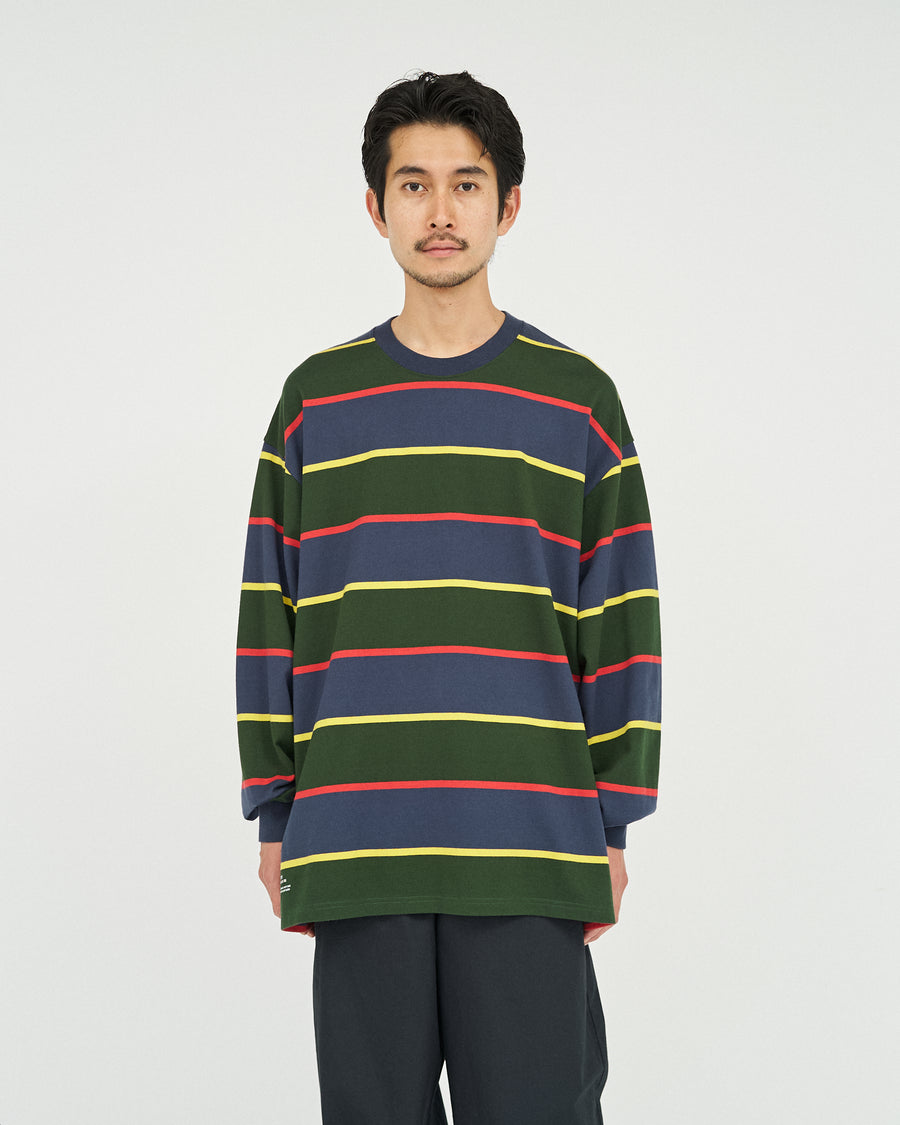 MULTI BORDER L/S TEE