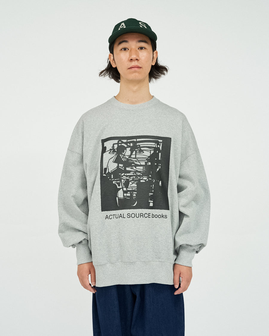 AS×FS LIGHT OZ CREW NECK SWEAT  “LITHOGRAPH”