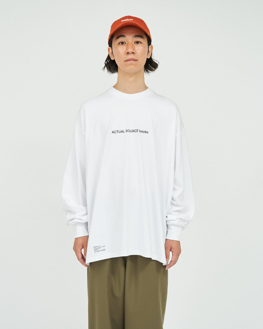 AS×FS CORPORATE L/S TEE “BOOK STACK”