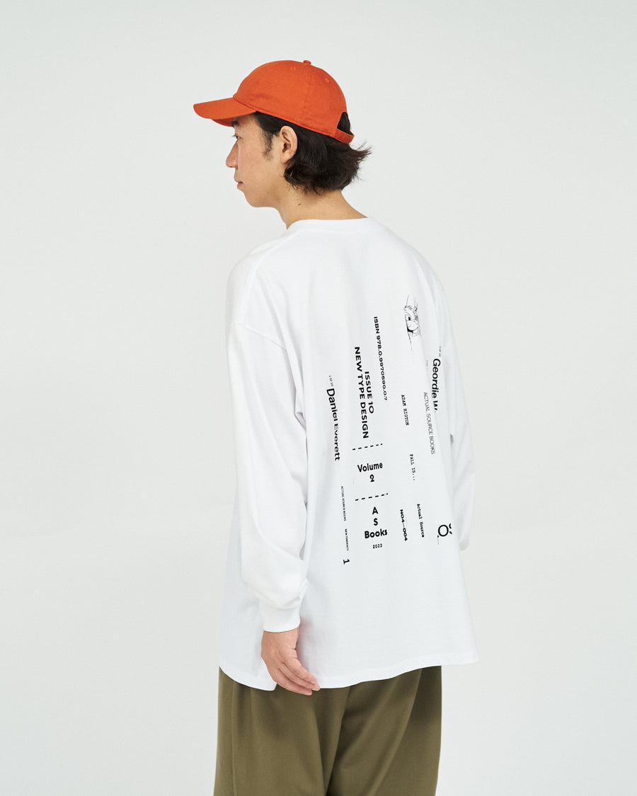AS×FS CORPORATE L/S TEE “BOOK STACK”