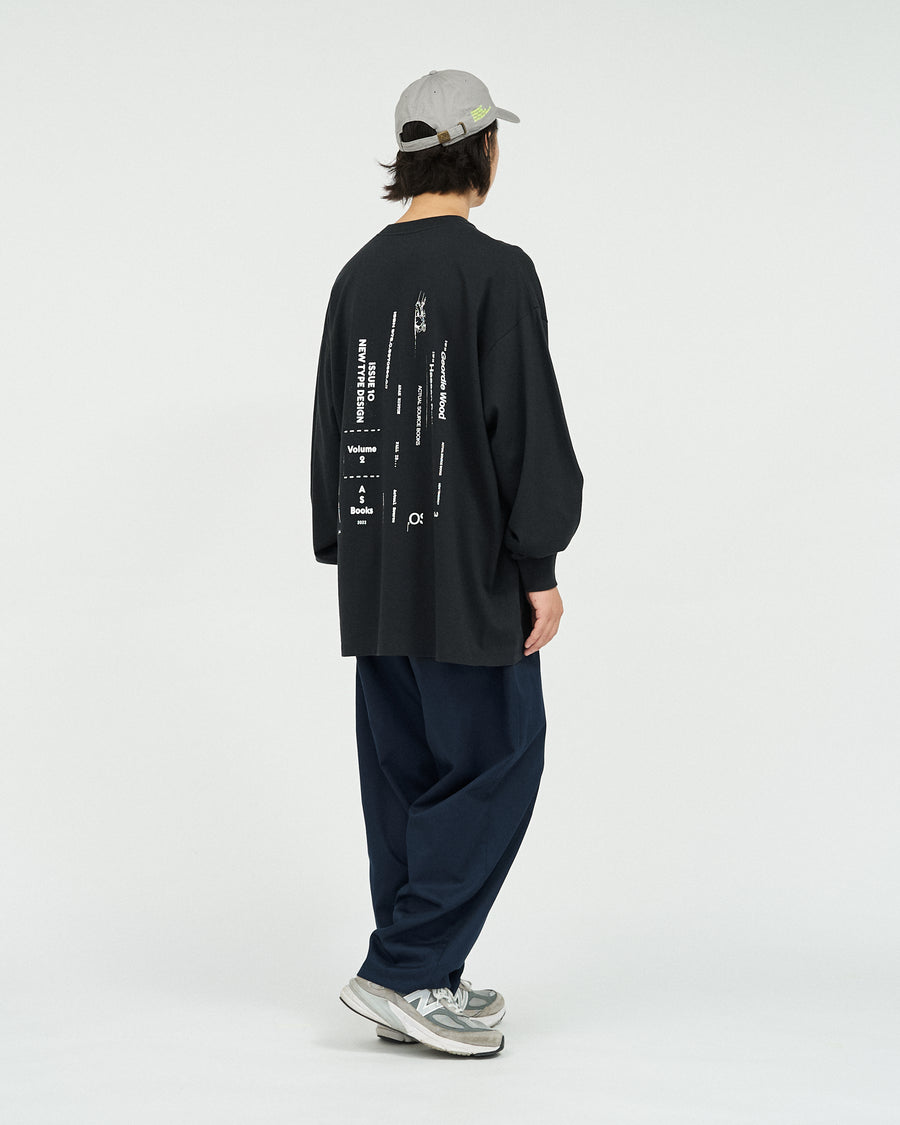 AS×FS CORPORATE L/S TEE “BOOK STACK”