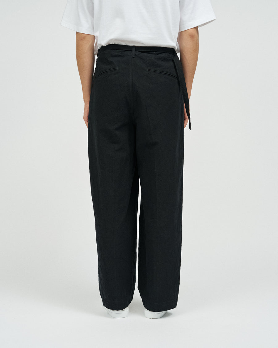 Linen Cotton Belted Trousers