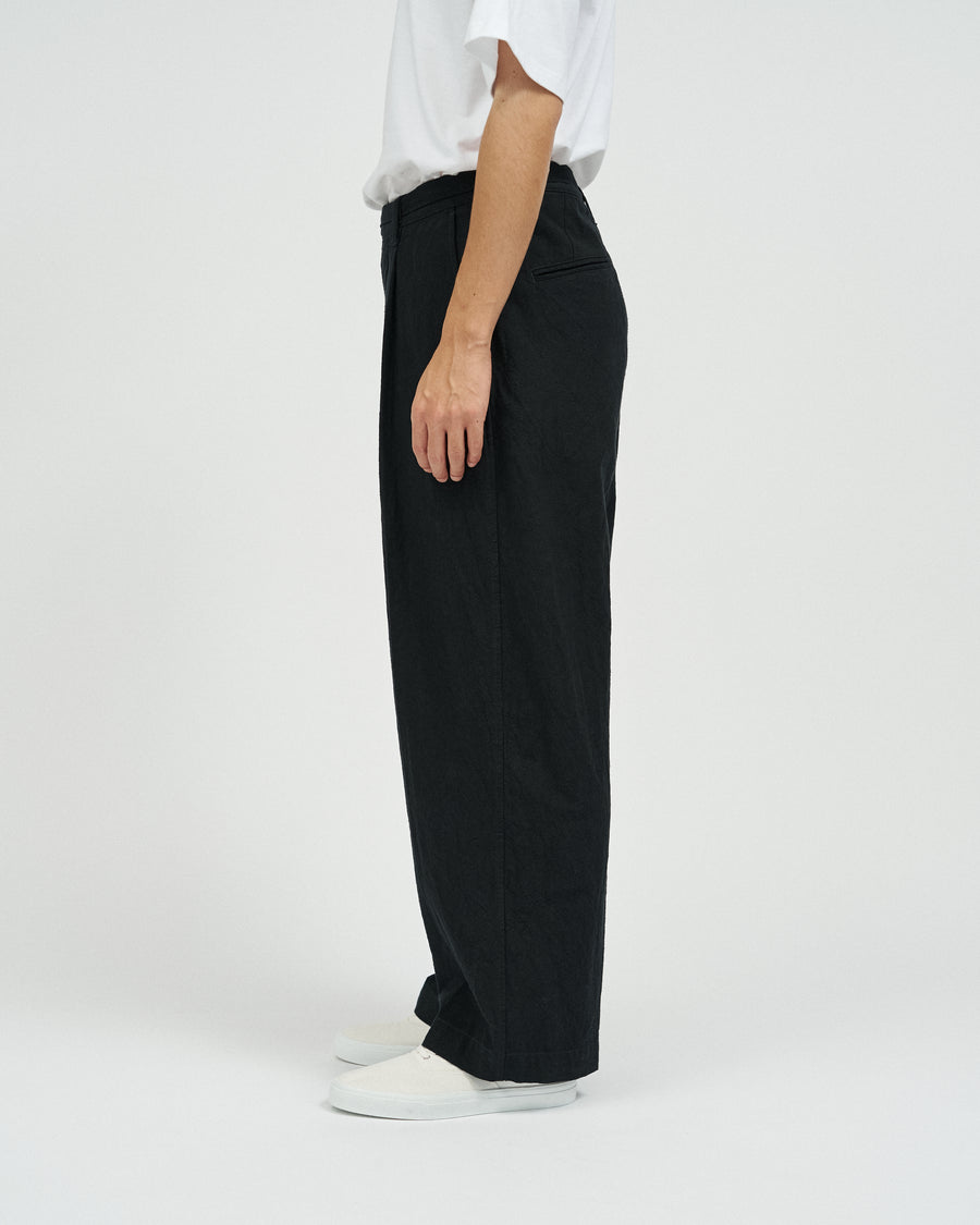 Linen Cotton Belted Trousers