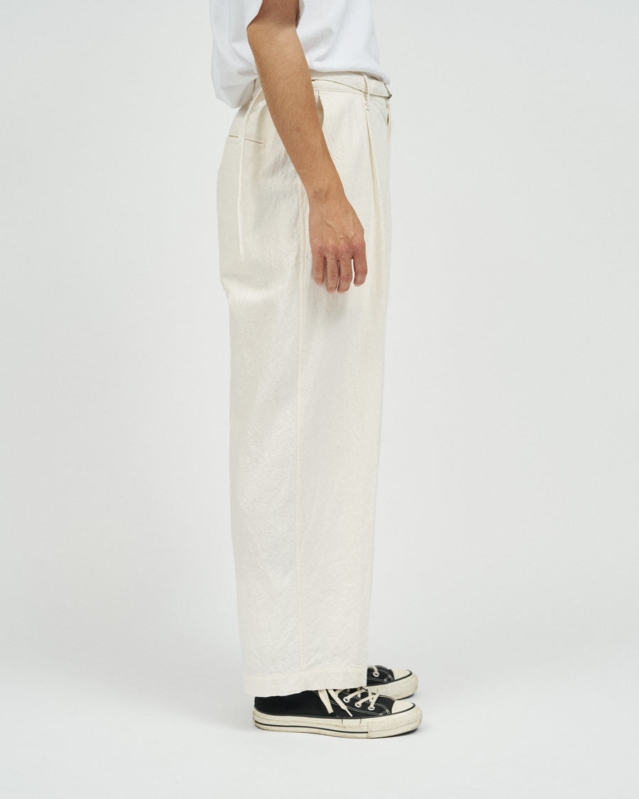 Linen Cotton Belted Trousers