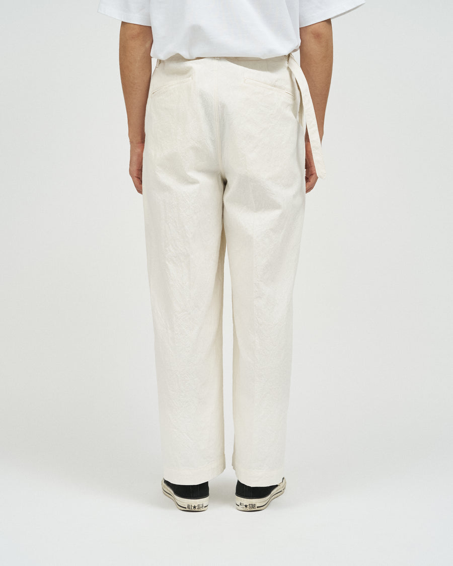 Linen Cotton Belted Trousers