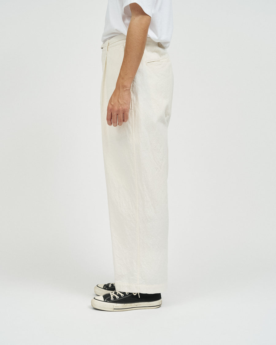 Linen Cotton Belted Trousers