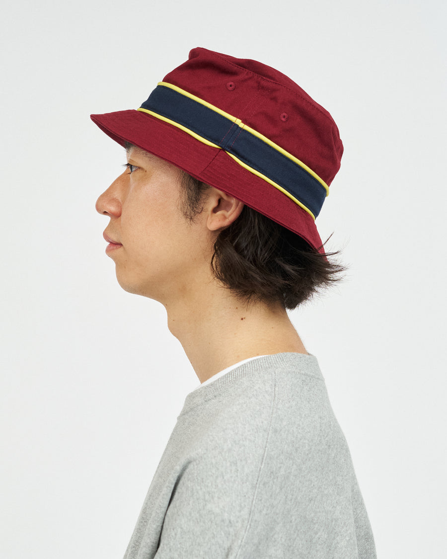 COTTON TWILL BANDED BUCKET HAT
