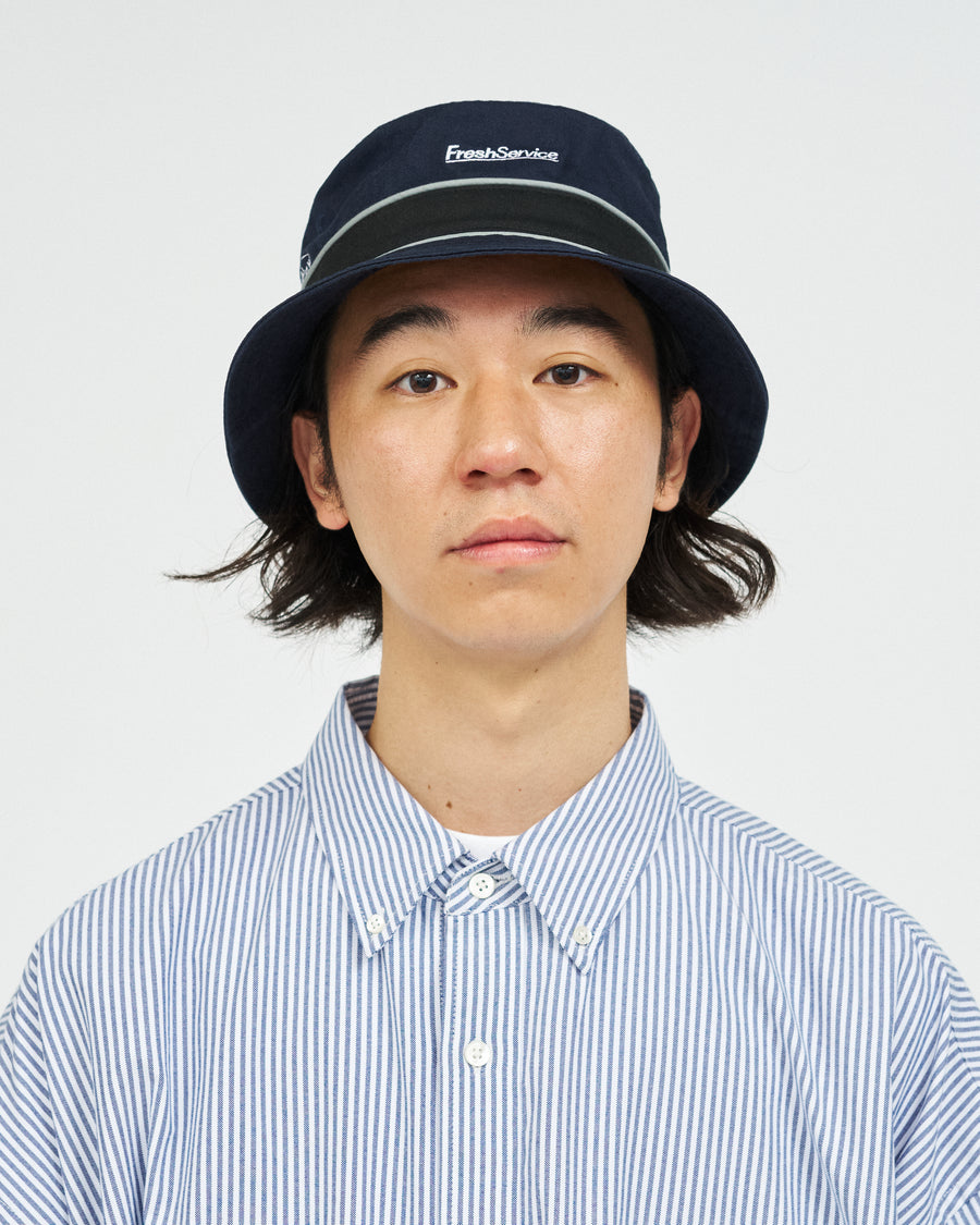 COTTON TWILL BANDED BUCKET HAT
