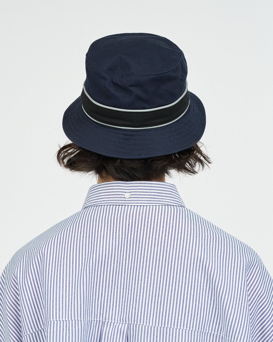 COTTON TWILL BANDED BUCKET HAT
