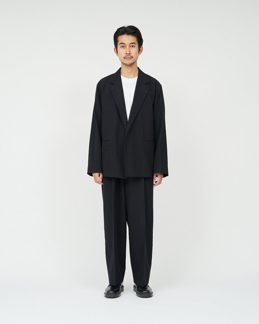 Wool Gabardine Cardigan Jacket FS