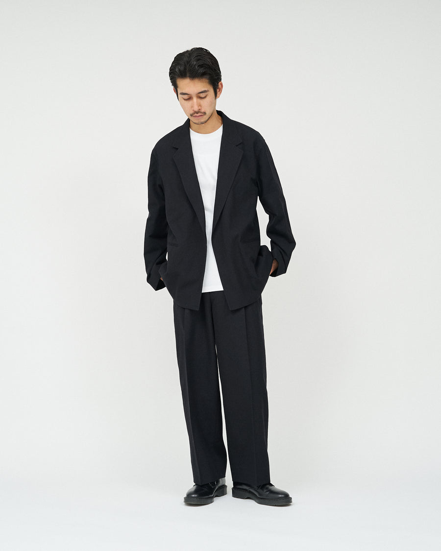 Wool Gabardine Cardigan Jacket FS