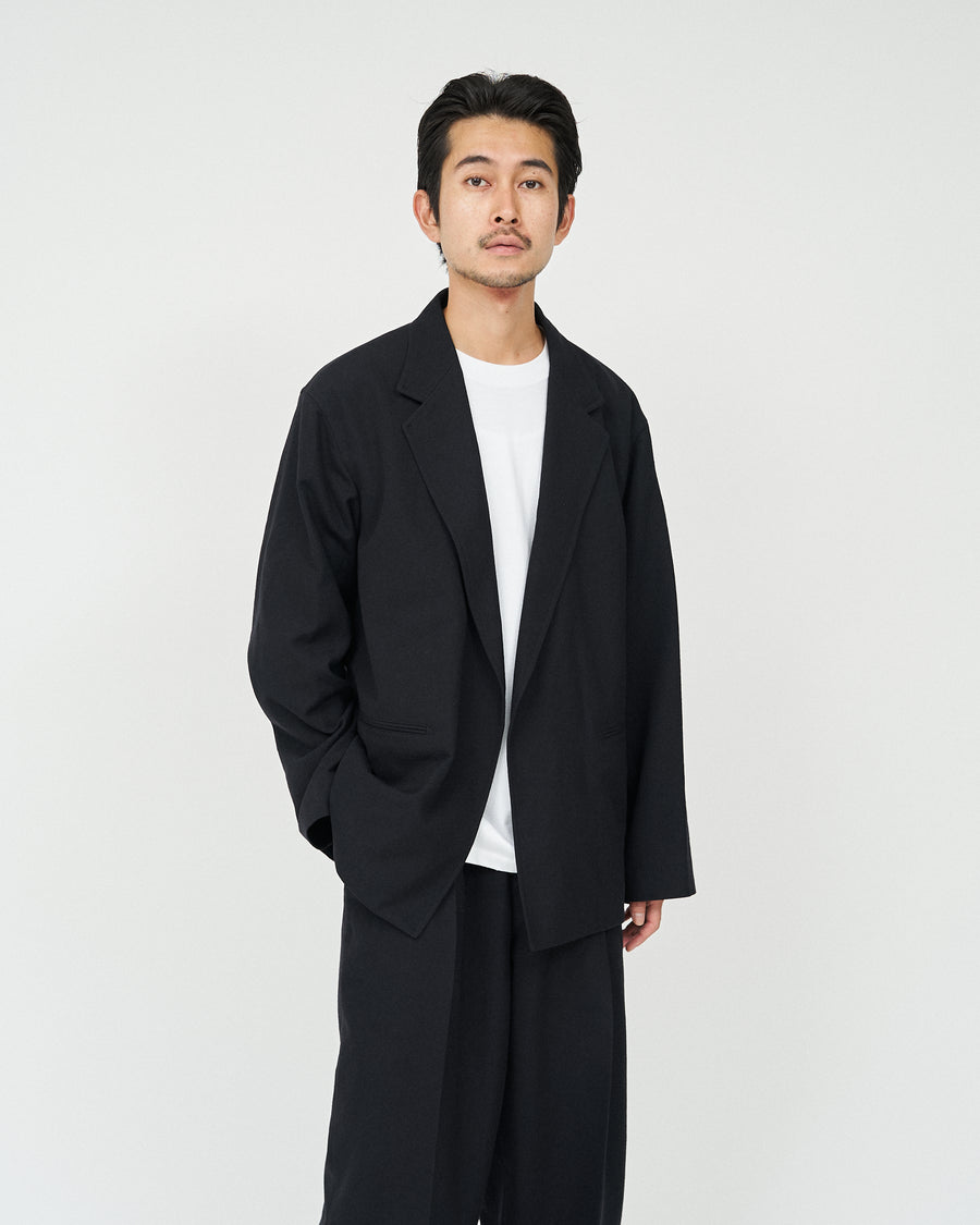 Wool Gabardine Cardigan Jacket FS