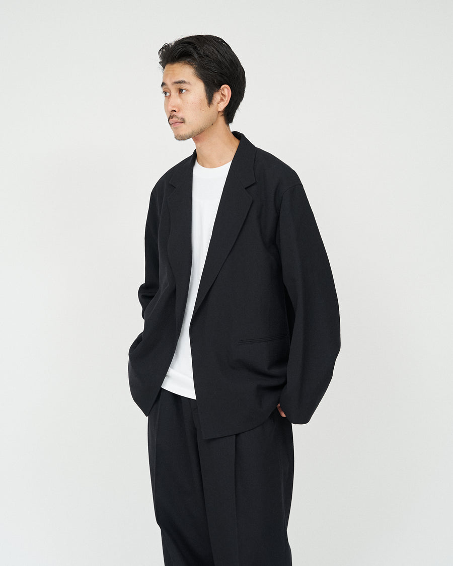 Wool Gabardine Cardigan Jacket FS