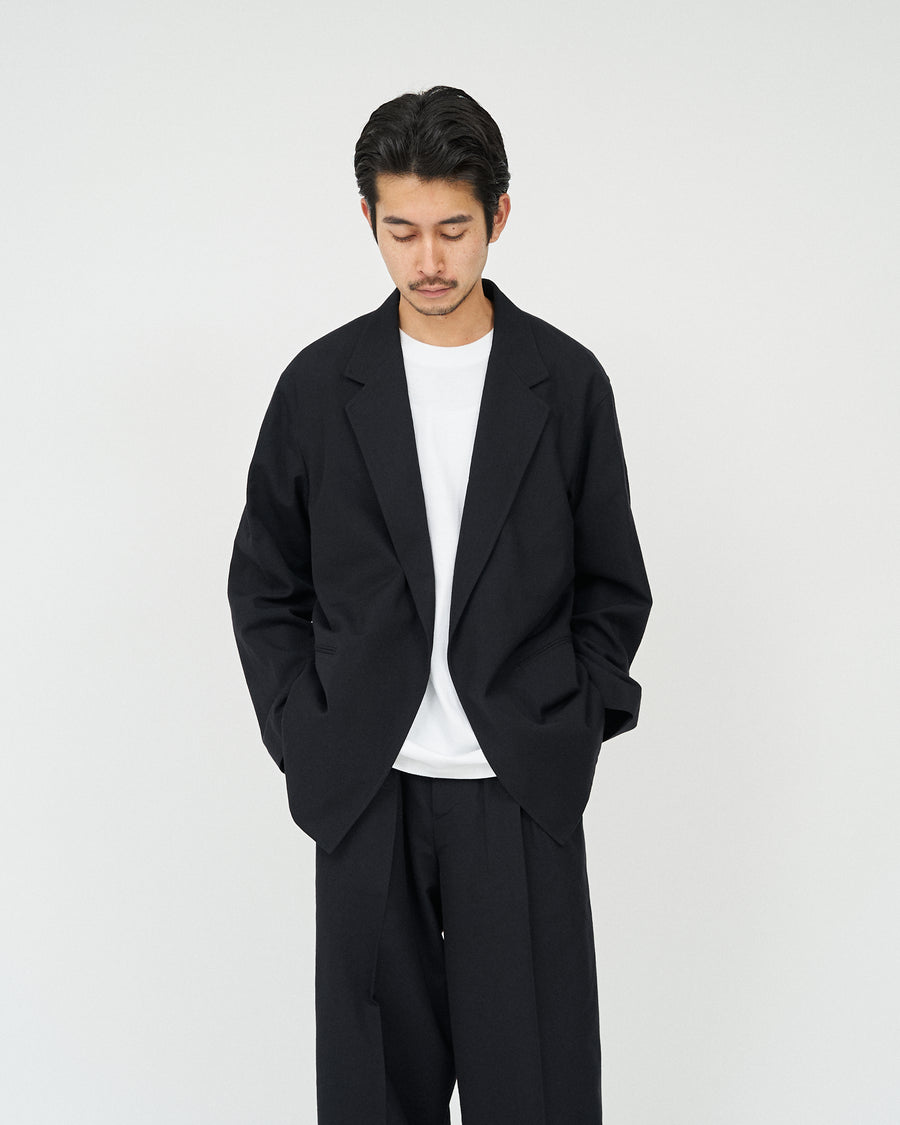 Wool Gabardine Cardigan Jacket FS