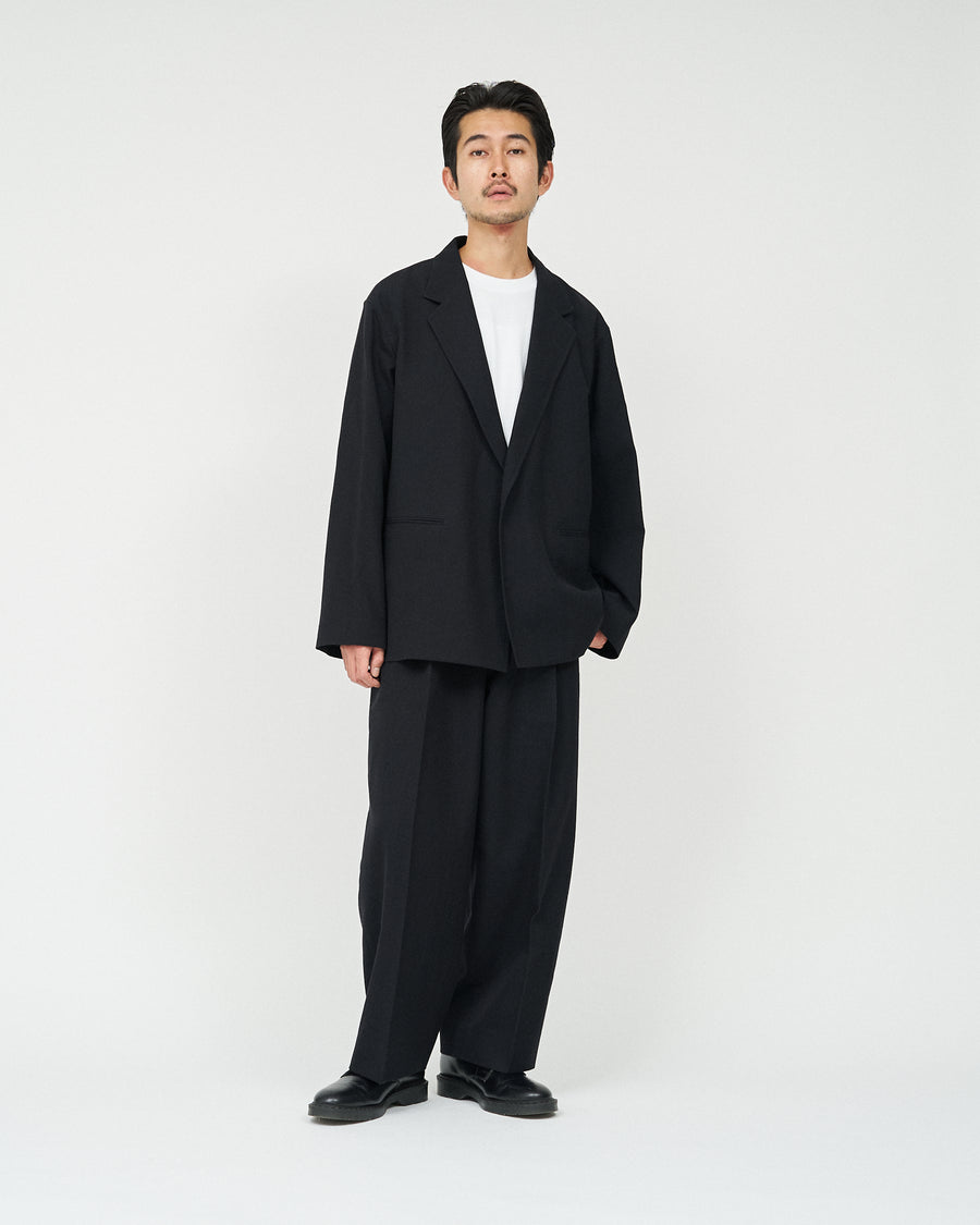 Wool Gabardine Cardigan Jacket FS