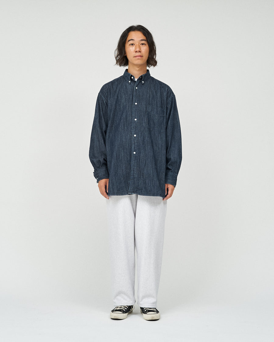 7oz SILK DENIM 90s FIT BUTTON DOWN SHIRT