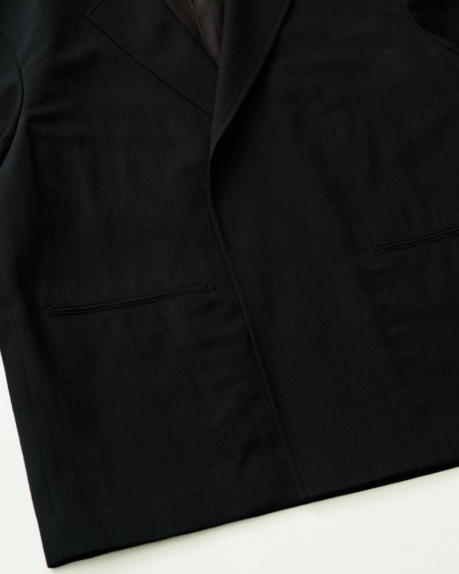 Wool Gabardine Cardigan Jacket FS