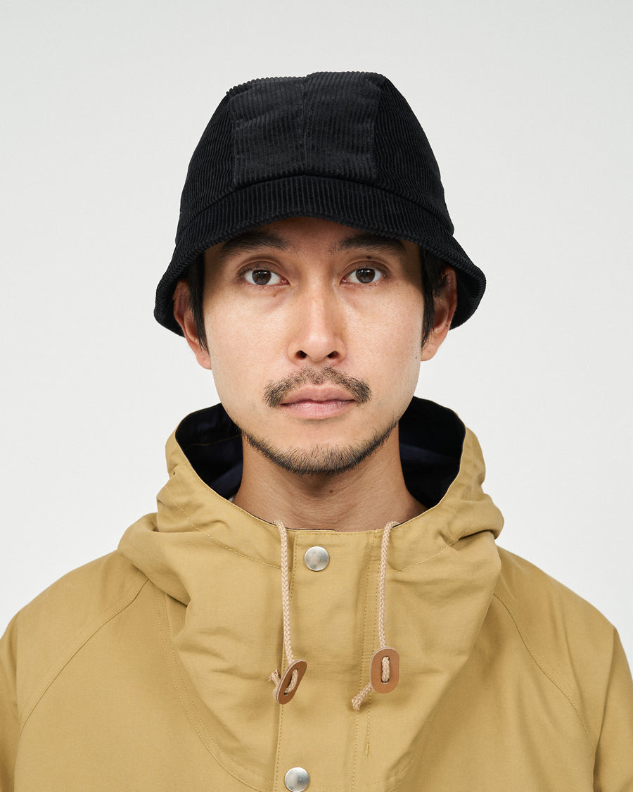COTTON CORDUROY NARROW BRIM BUCKET HAT