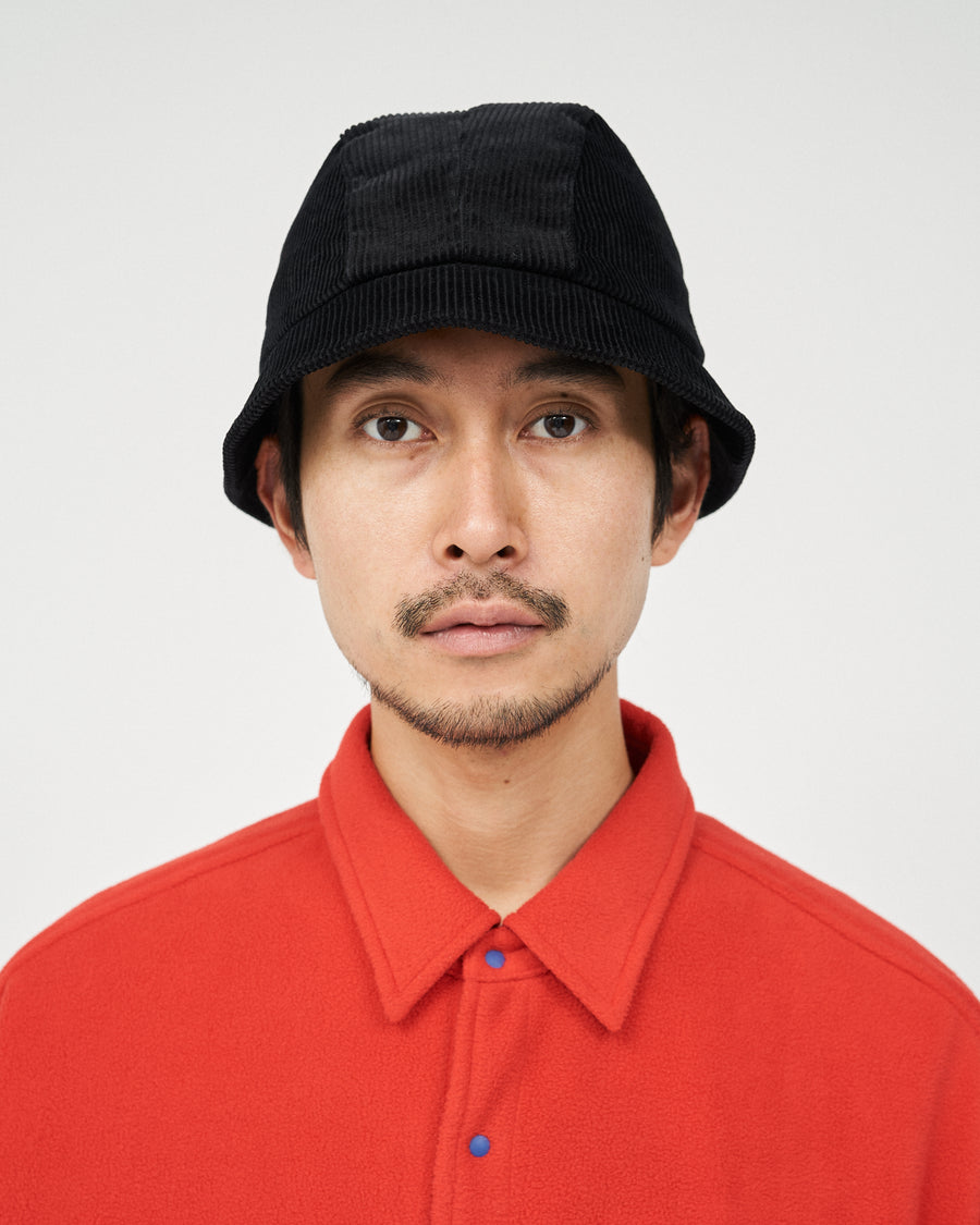 COTTON CORDUROY NARROW BRIM BUCKET HAT
