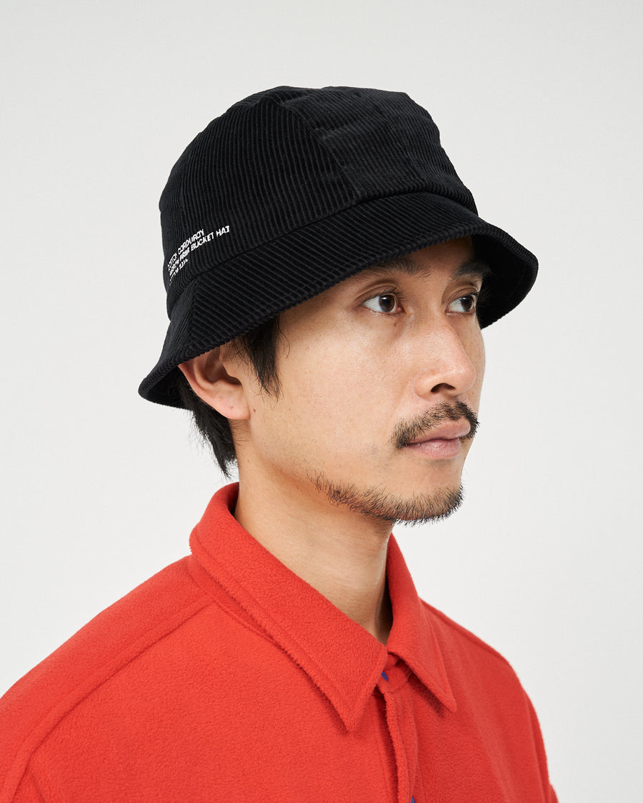 COTTON CORDUROY NARROW BRIM BUCKET HAT