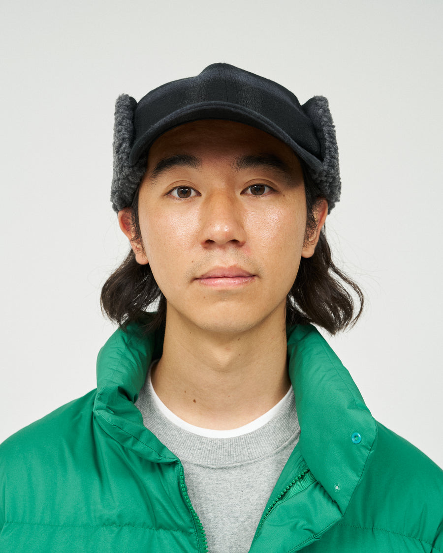 FLANNEL CHECK TRAPPER CAP