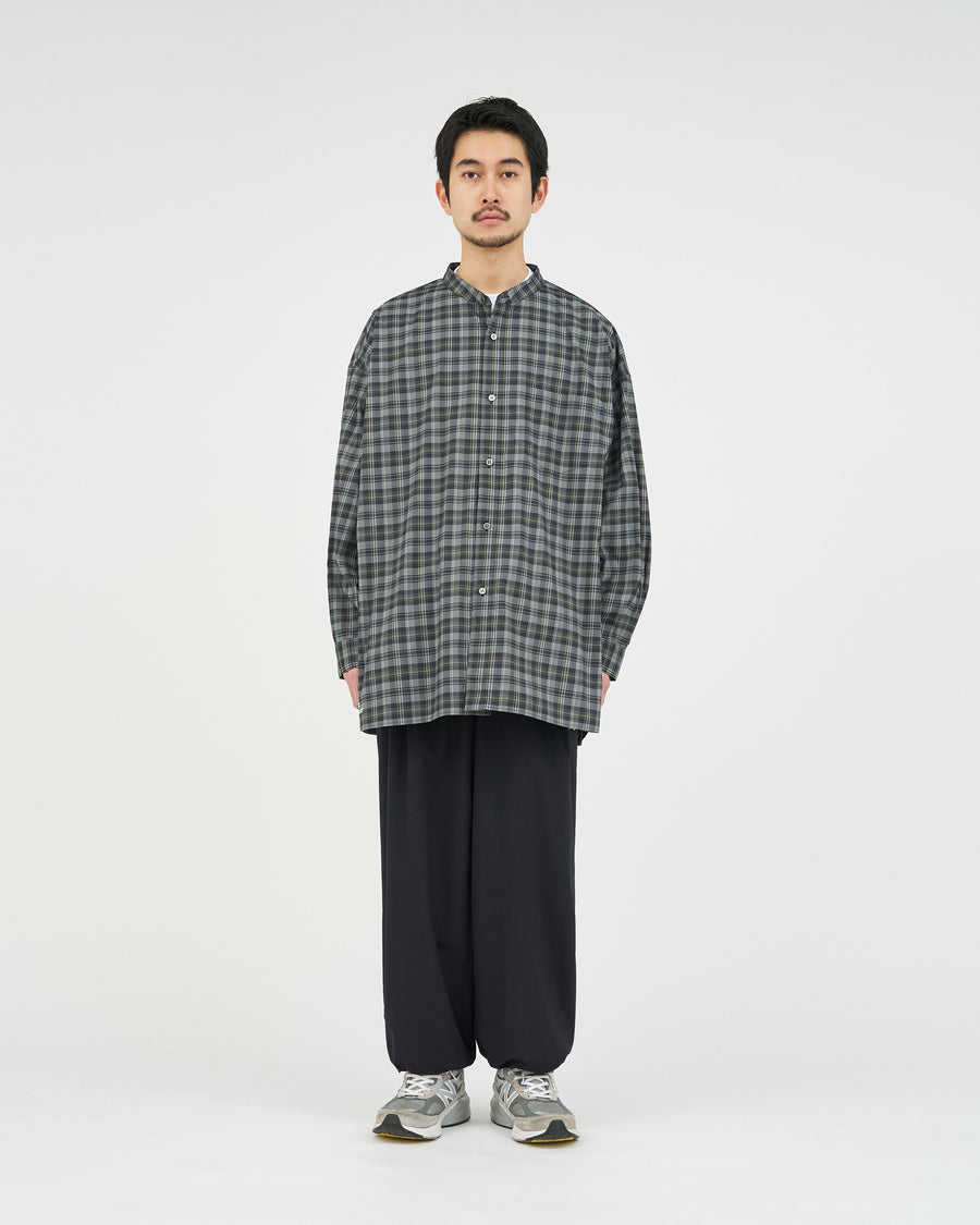 トップス MADRAS DRY TECH BAND COLLAR SHIRT MADRAS DRY TECH BAND COLLAR SHIRT – FreshService® official site