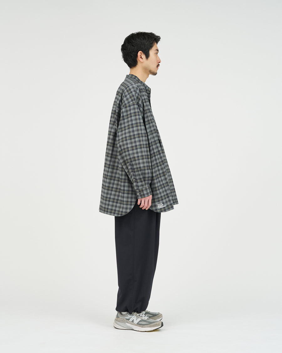MADRAS DRY TECH BAND COLLAR SHIRT – FreshService® official site