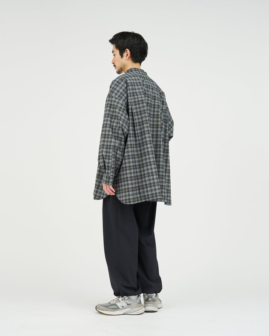 MADRAS DRY TECH BAND COLLAR SHIRT – FreshService® official site