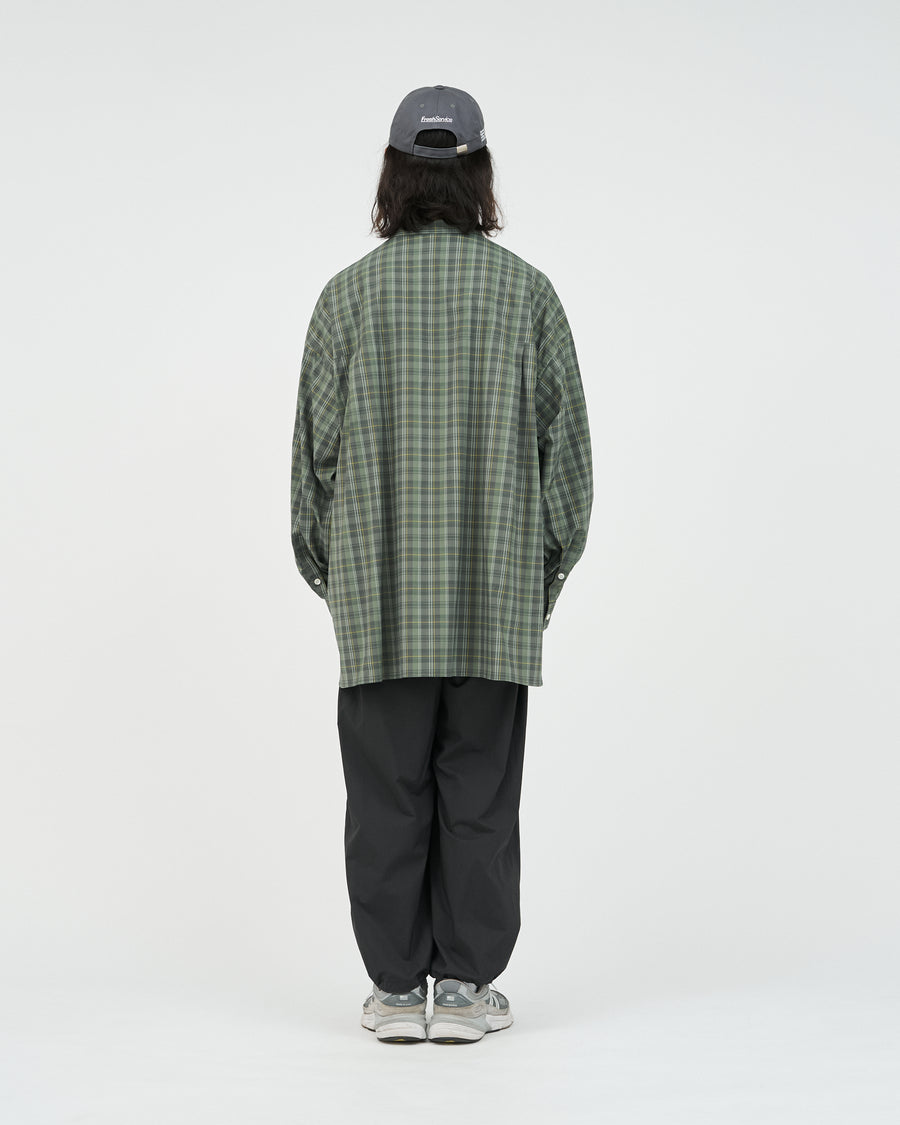 MADRAS DRY TECH BAND COLLAR SHIRT – FreshService® official site