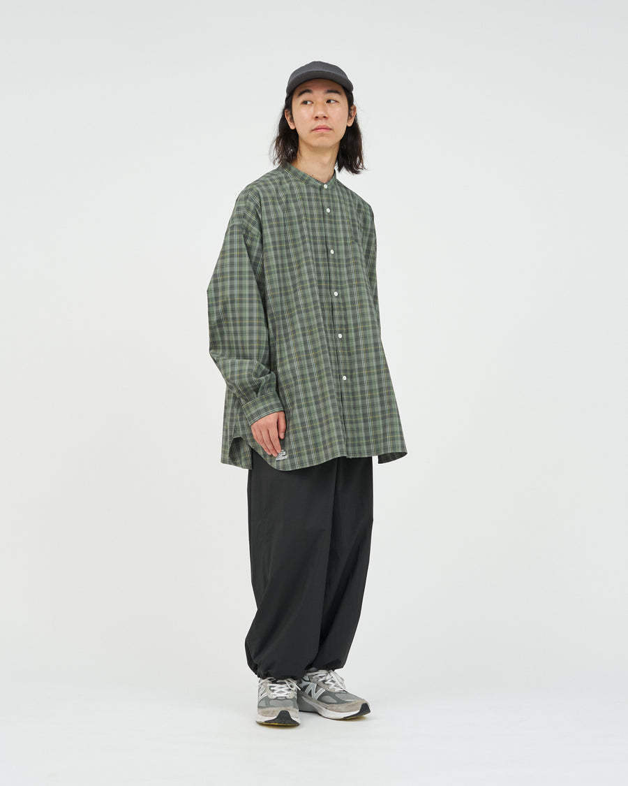 MADRAS DRY TECH BAND COLLAR SHIRT – FreshService® official site