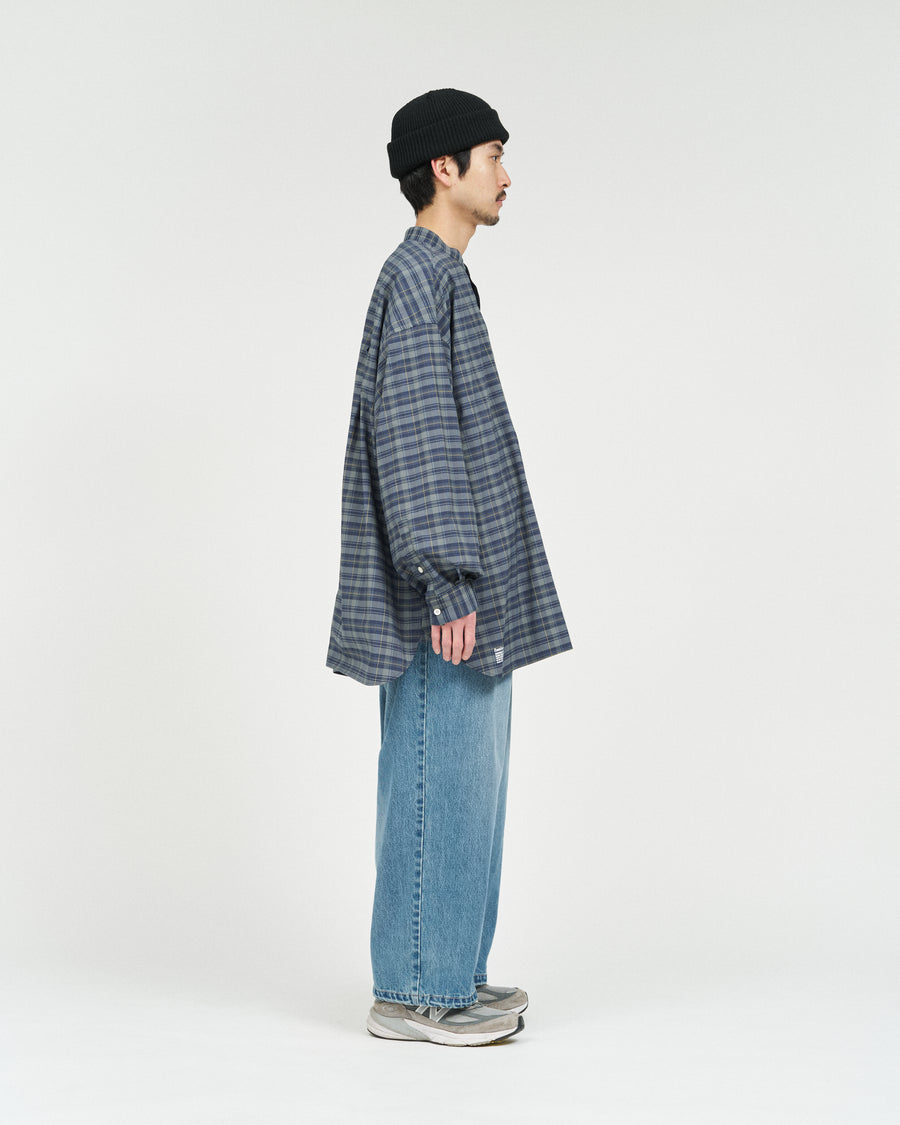 新品 FreshService 26SS マドラスチェックバンドカラーシャツ S MADRAS DRY TECH BAND COLLAR SHIRT – FreshService® official site