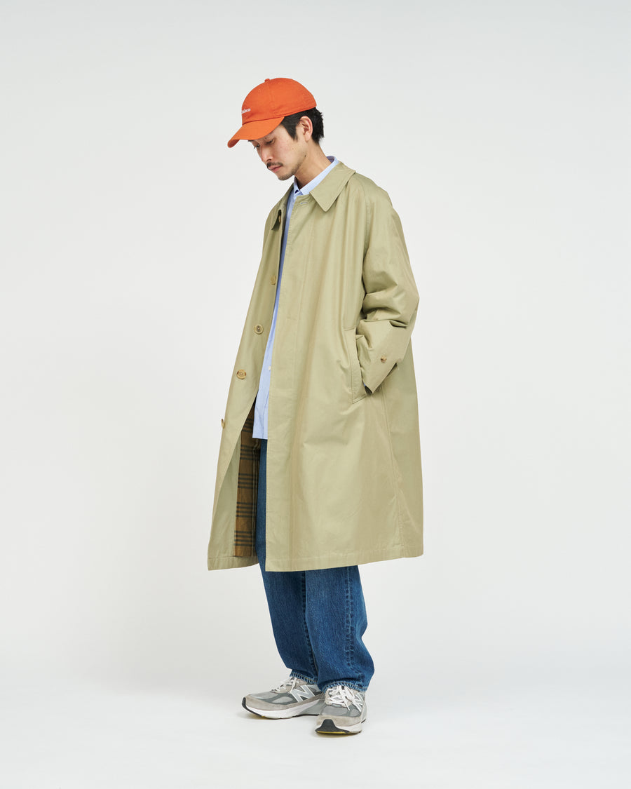 Cotton Gabardine Balmacaan Coat – FreshService® official site
