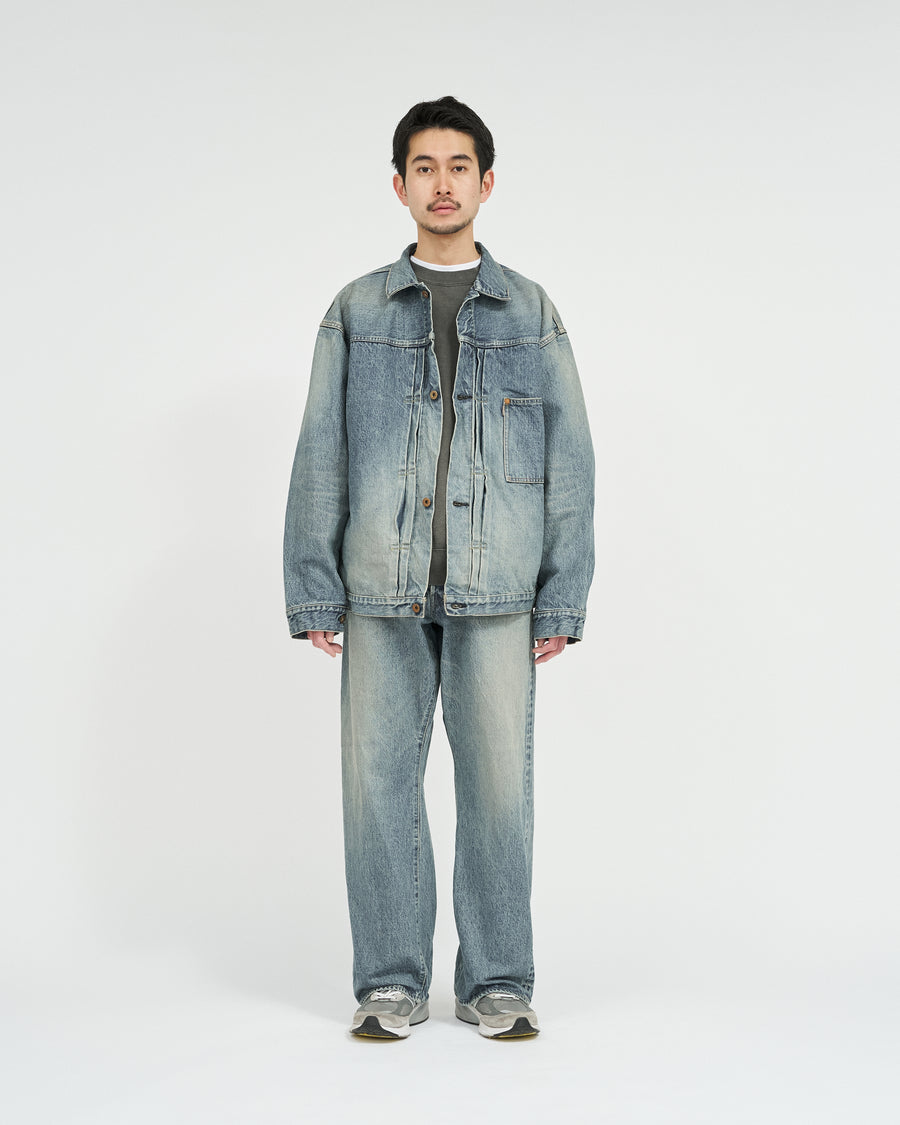 SHABBY HEAVY KIBATA SHUTTLE HYPER BIG WWⅡ 1943 DENIM JEANS