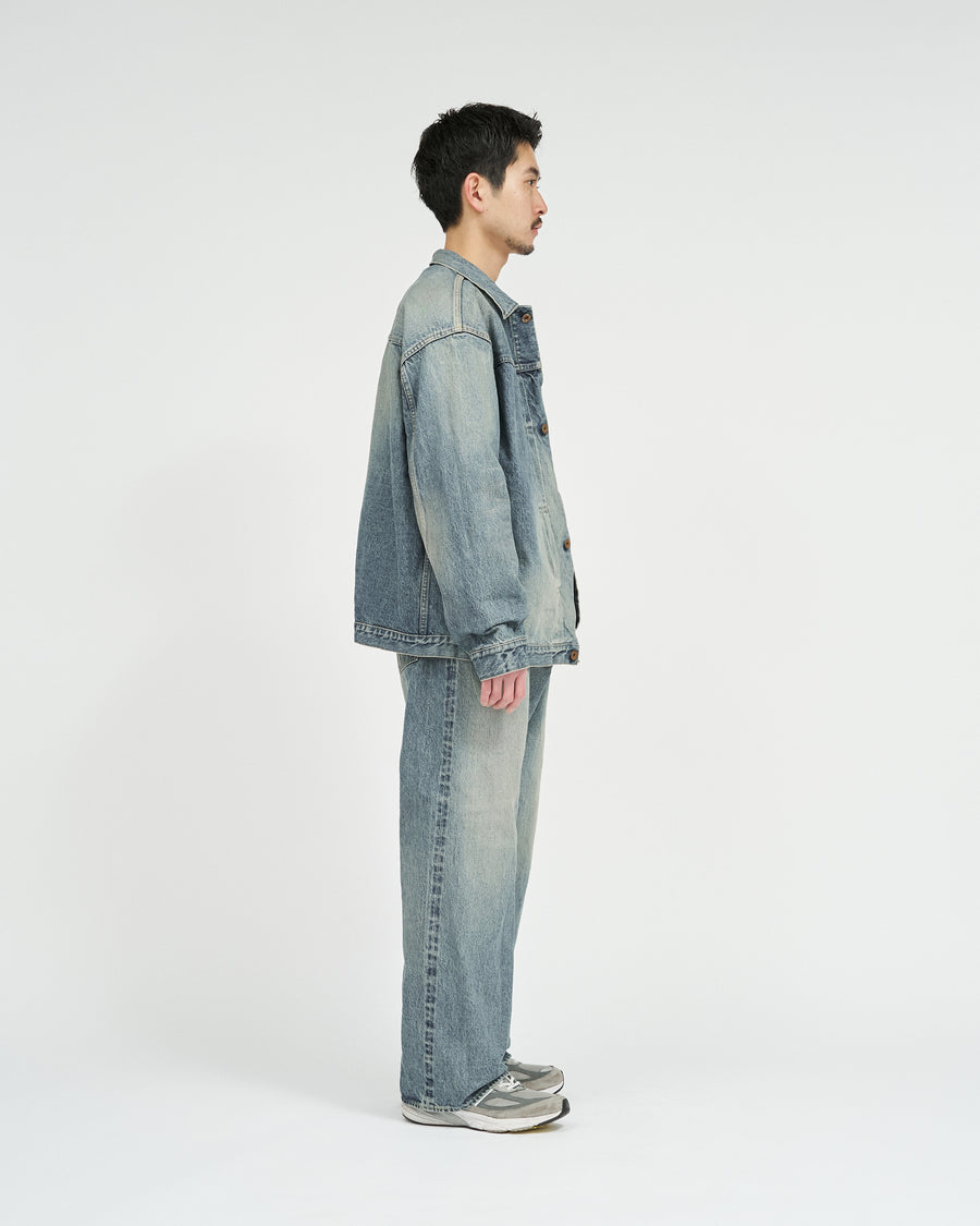 SHABBY HEAVY KIBATA SHUTTLE HYPER BIG WWⅡ 1943 DENIM JEANS