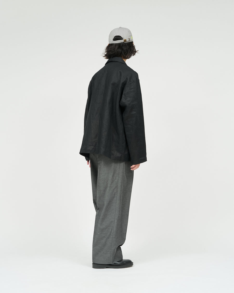 SUITING LINEN OPEN COLLAR OVER SHIRT JACKET – FreshService