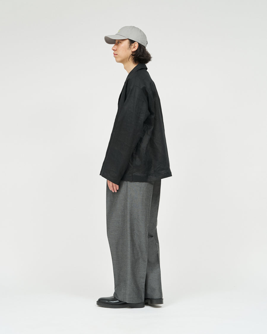 SUITING LINEN OPEN COLLAR OVER SHIRT JACKET – FreshService