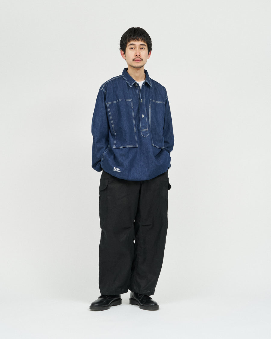 フレッシュサービス DENIM PULLOVER SHIRT ONEWASH L DENIM PULLOVER SHIRT(ONE WASH) – FreshService® official site