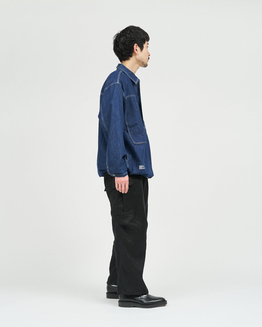 DENIM PULLOVER SHIRT(ONE WASH) – FreshService® official site