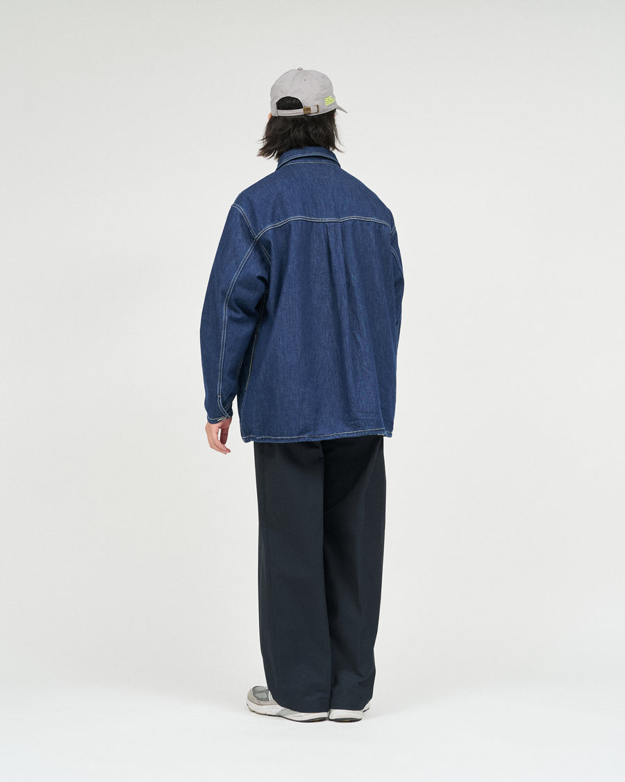 DENIM PULLOVER SHIRT(ONE WASH) – FreshService® official site