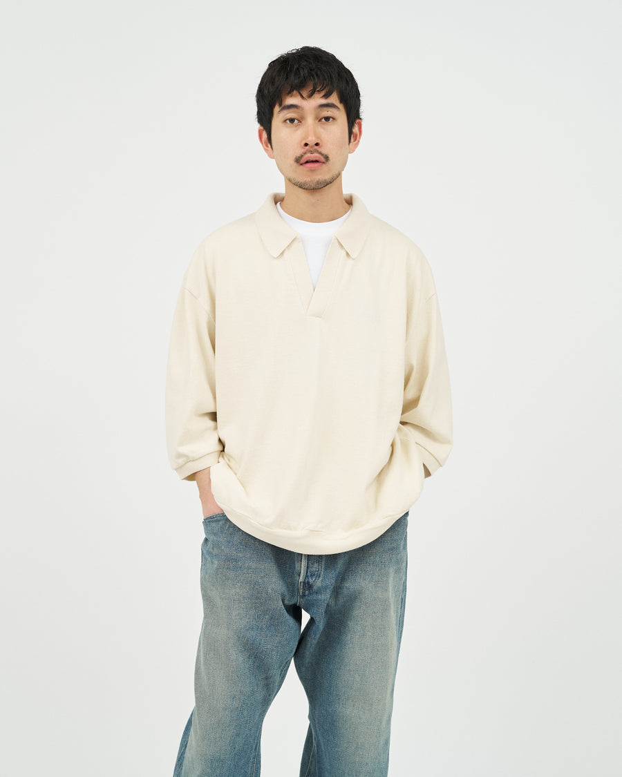 トップス 26ss blurhms Co/Silk Nep Skipper CO/SILK NEP SKIPPER CROPPED SLEEVE – COVERCHORD