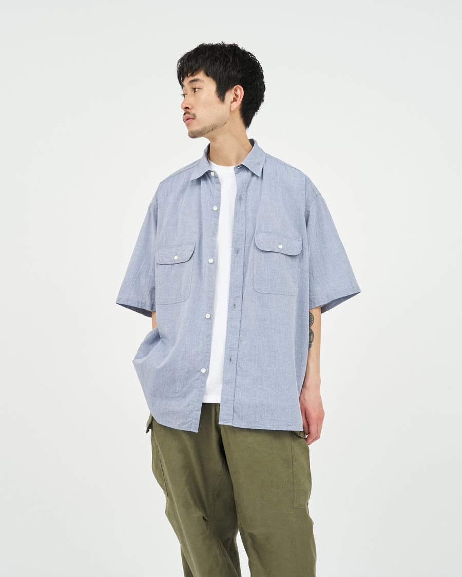 Hard Twist Chambray Work Shirt S/S – FreshService® official site
