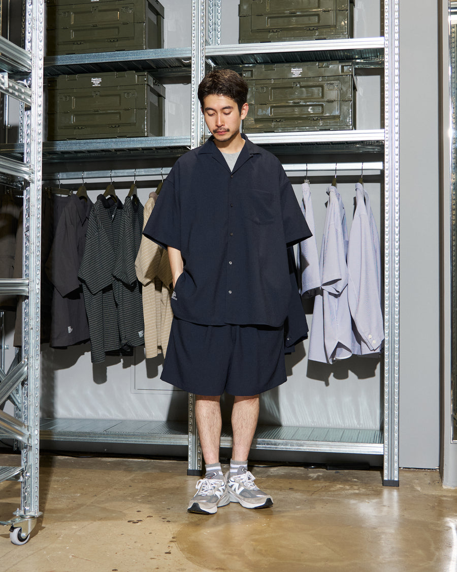 か*め様 新品　L'Appartement Stripe Sheer Shirt SEERSUCKER STRIPE OPEN COLLAR SHIRT – FreshService® official site
