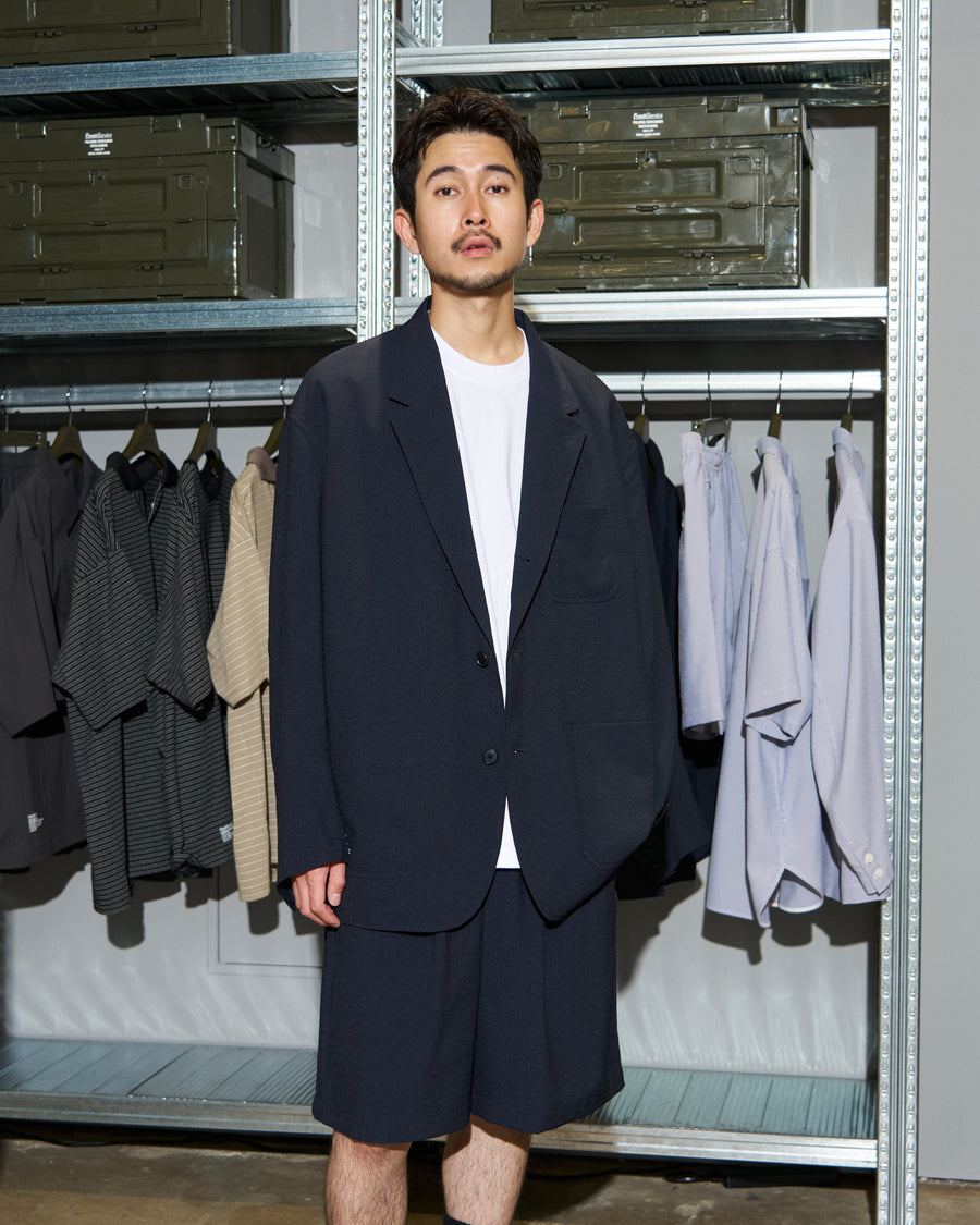 SEERSUCKER STRIPE BLAZER – FreshService® official site