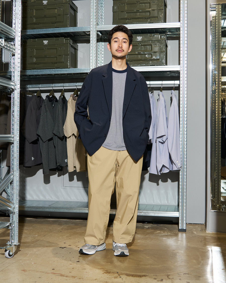 SEERSUCKER STRIPE BLAZER – FreshService® official site