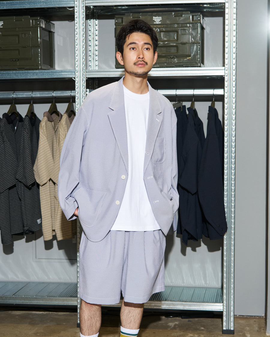 SEERSUCKER STRIPE BLAZER – FreshService® official site