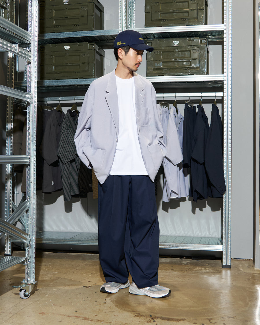 SEERSUCKER STRIPE BLAZER – FreshService® official site