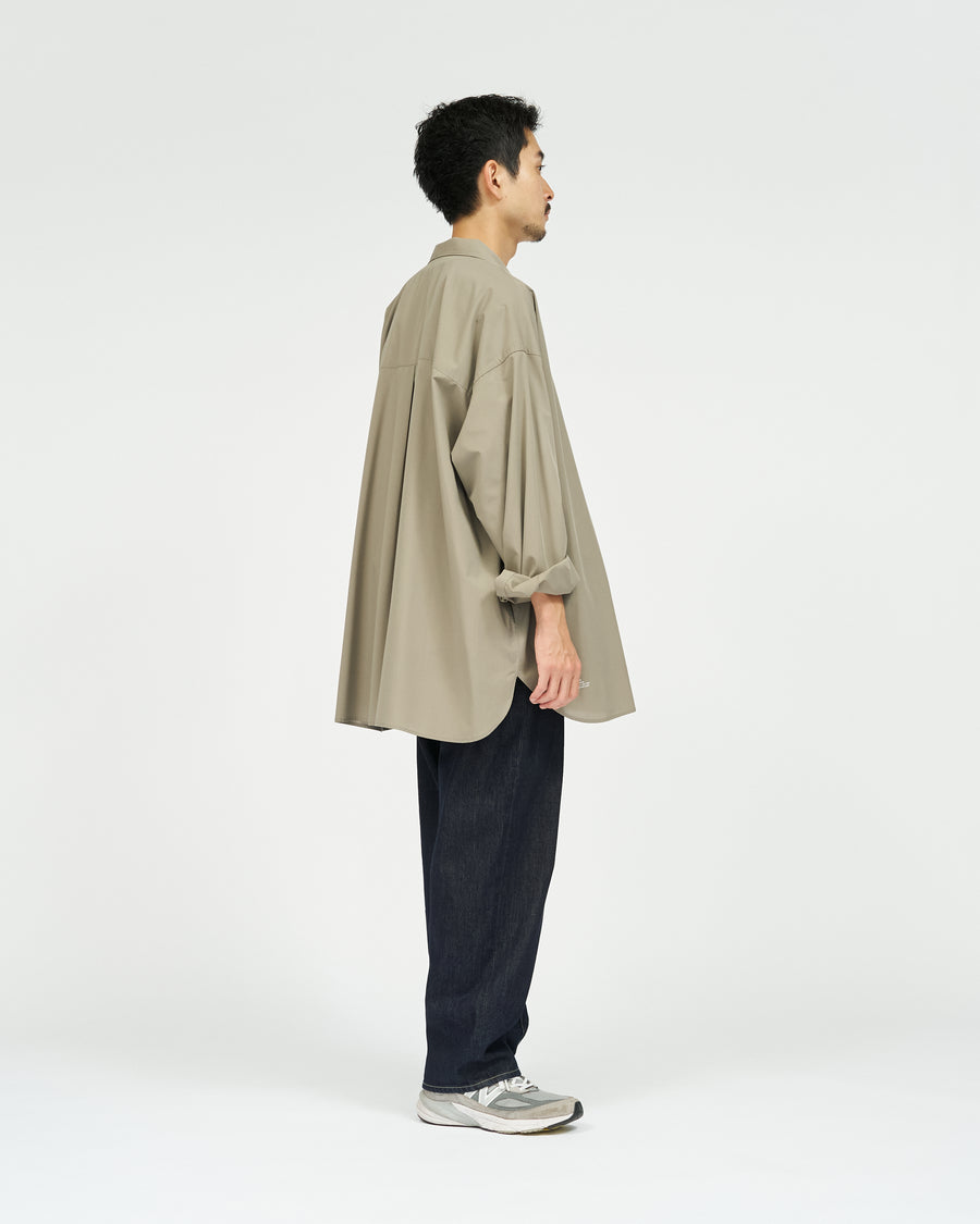 AIR POPLIN OPEN COLLAR SHIRT – FreshService® official site
