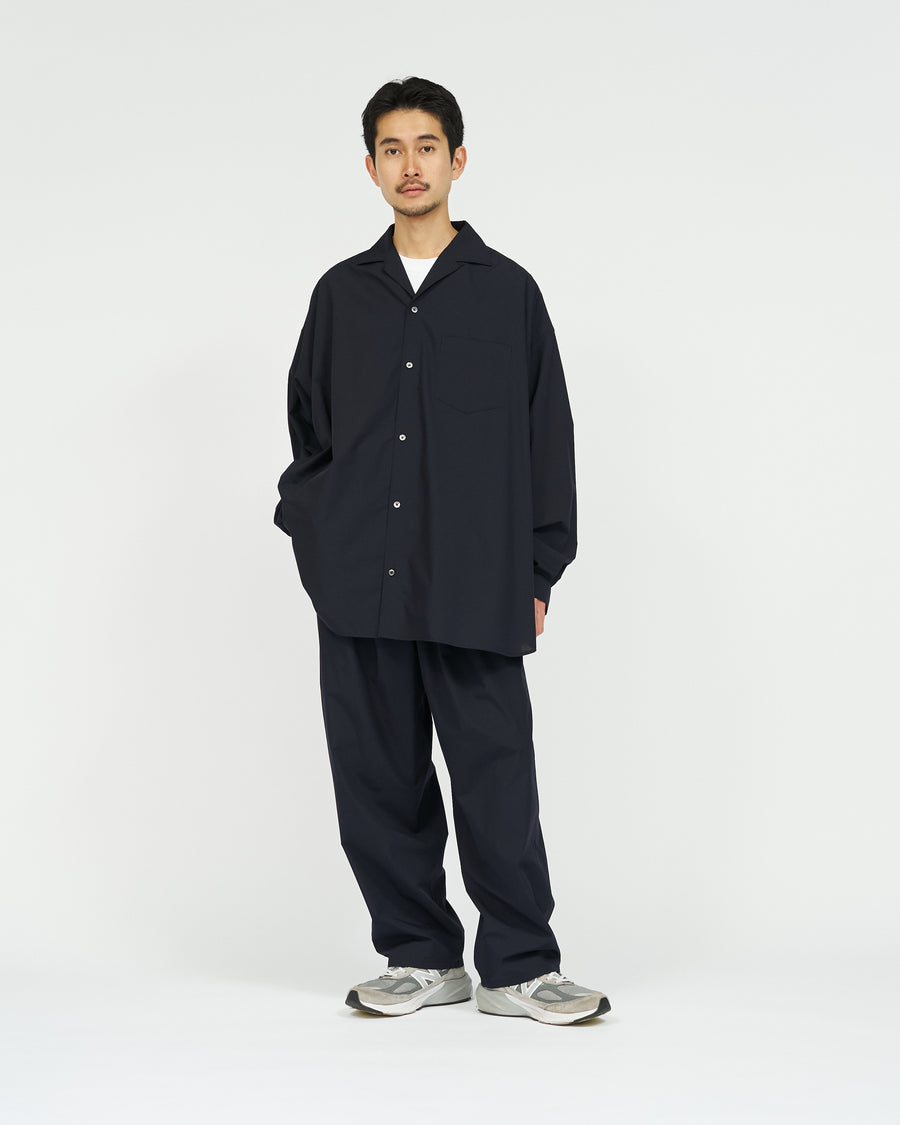 希少 PHLANNÈL 22ss CottonCuproLinen セットアップ AIR POPLIN OPEN COLLAR SHIRT – FreshService® official site